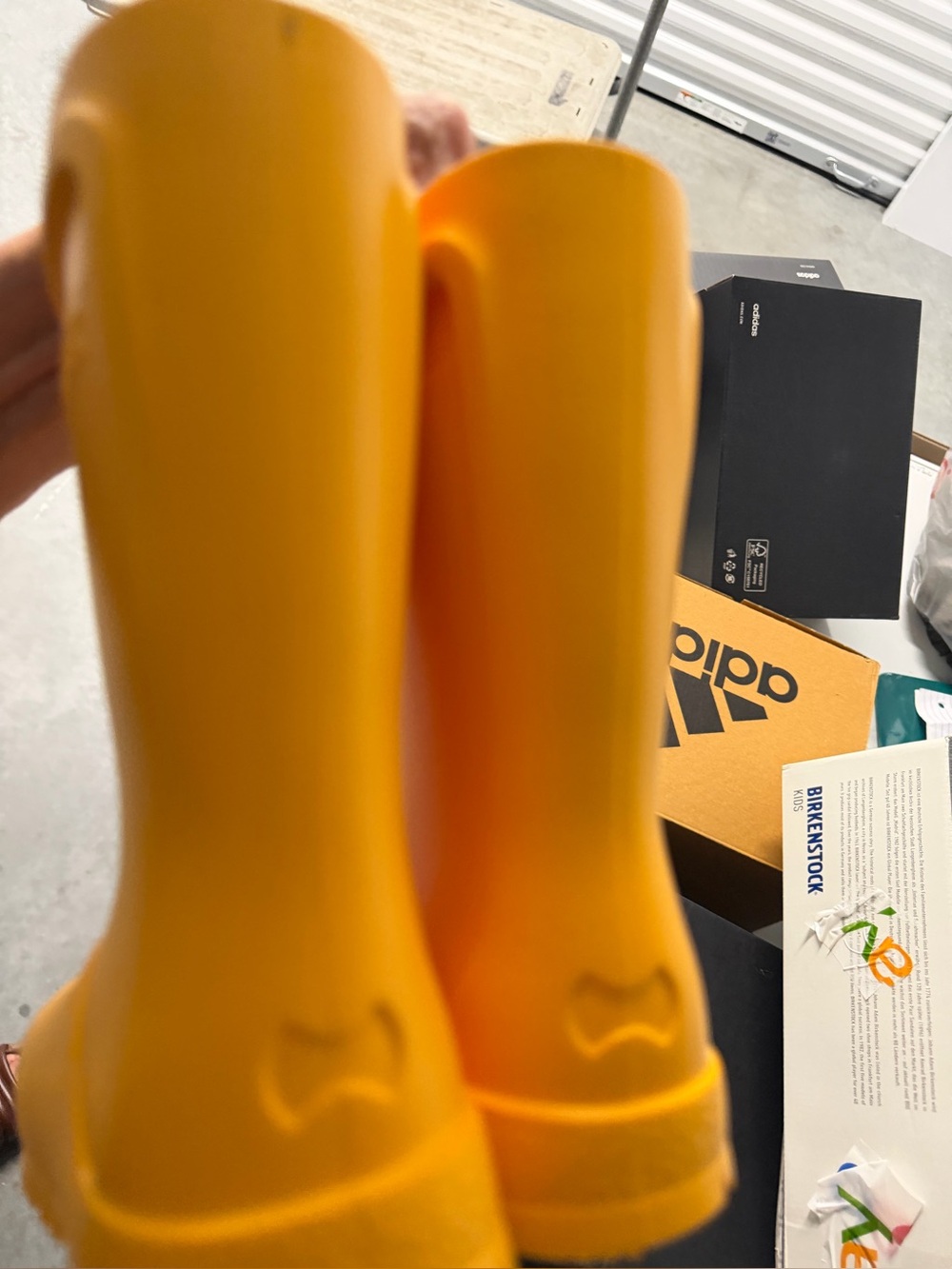 Birkenstock dairy yellow kids boots size new with box